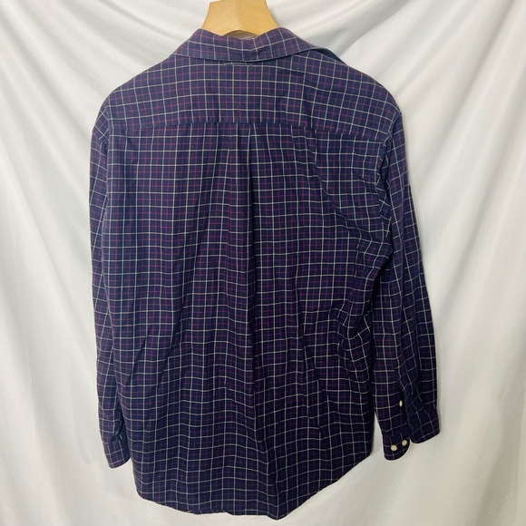 Tommy Hilfiger Cotton Button Front Plaid Casual Shirt Men's L Crest Vintage - Picture 5 of 5